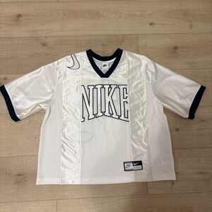 Nike White and Blue Jersey